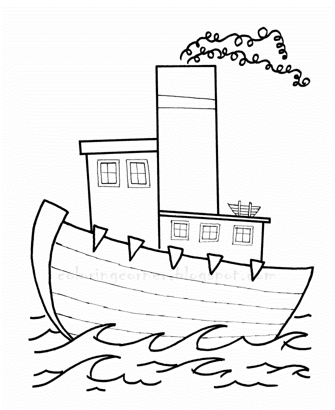 Big Boat Coloring Pages Coloring Pages